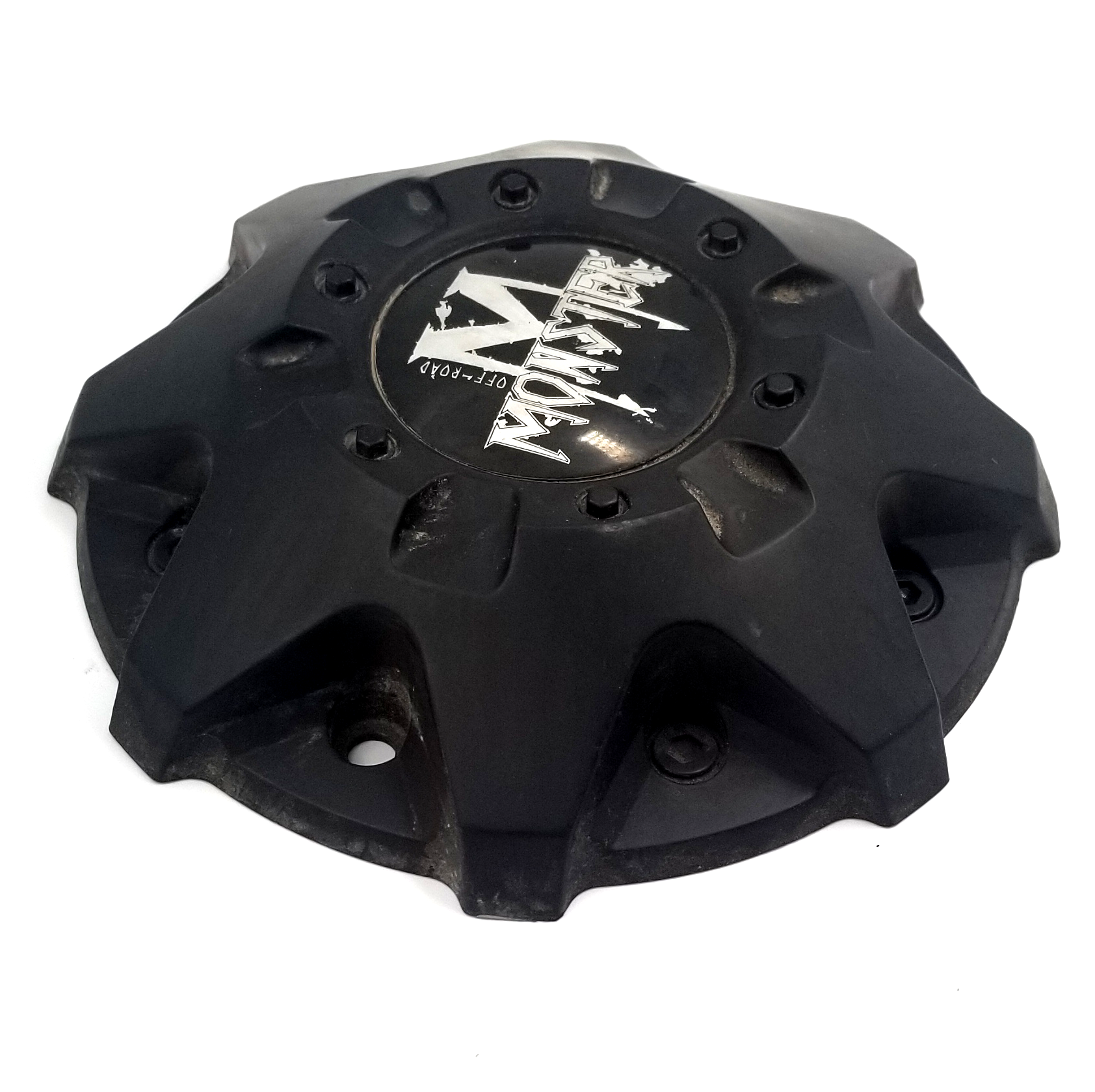 Monster OffRoad Matte Black BoltOn Wheel Center Cap P/N C2242