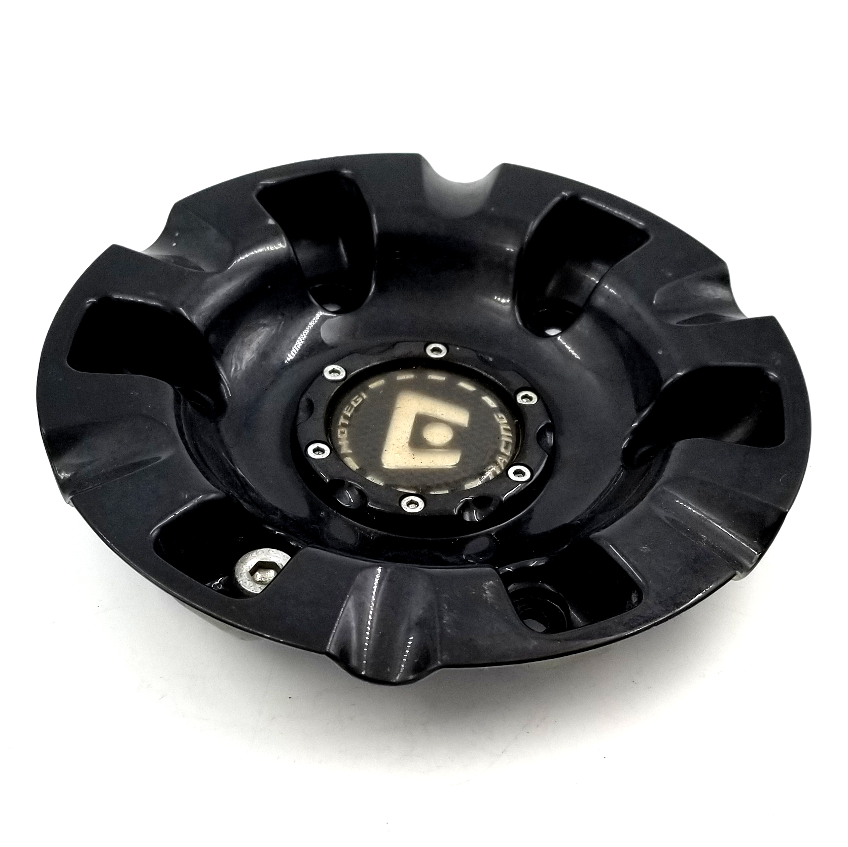 Motegi Racing Gloss Black 6 5/8" Dia BoltOn Wheel Center Cap P/N