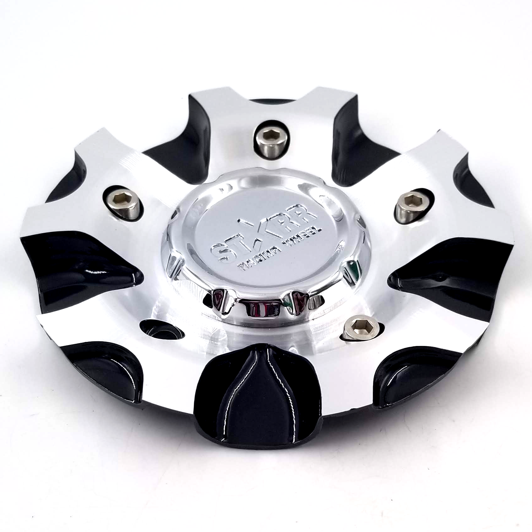 Starr Racing Wheel Machined and Black Bolt On Wheel Center Cap PN C