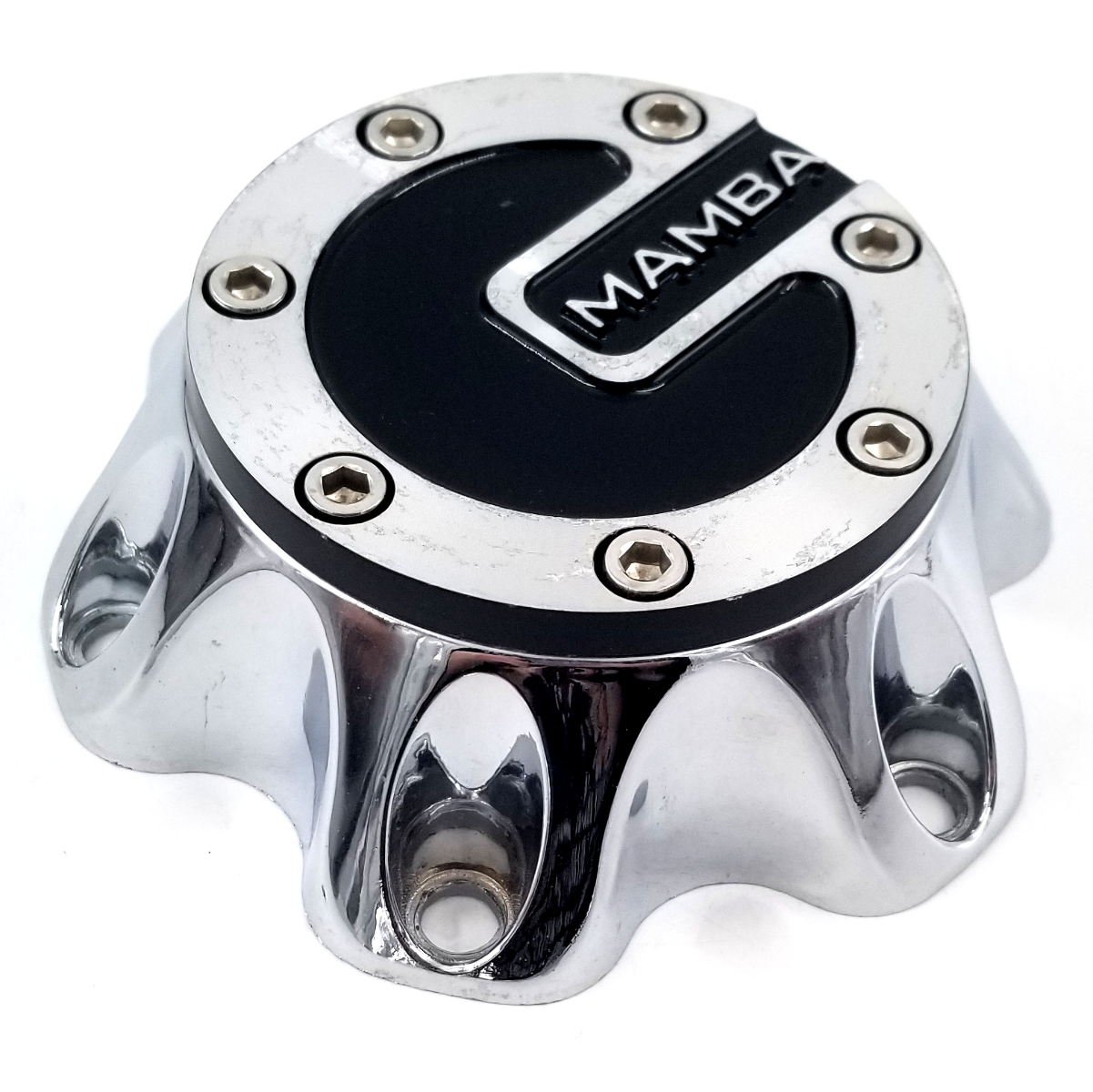 Mamba Chrome 6 Lug Bolt On Wheel Center Cap PN PMB44106 Premium
