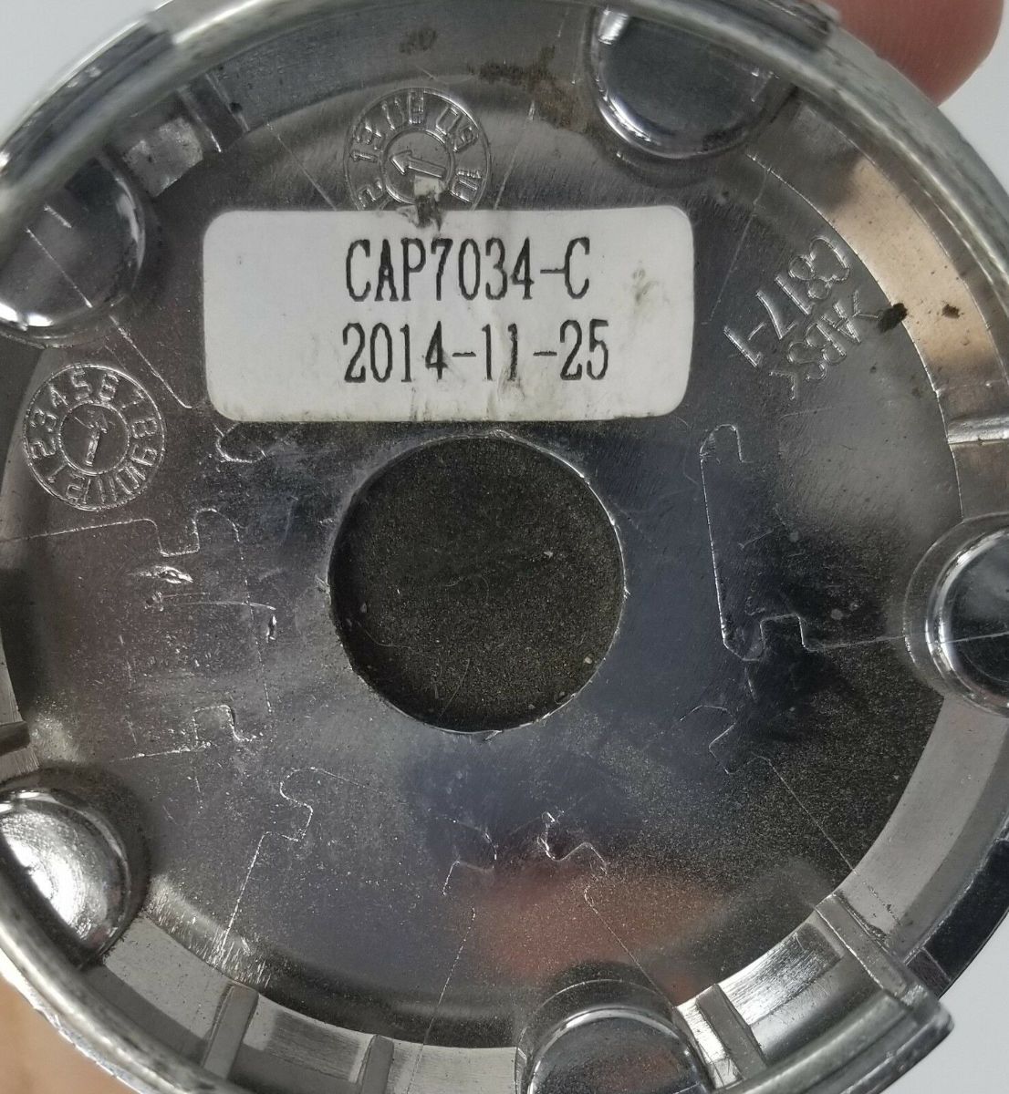 Raceline Tuning Chrome Black Center Custom Wheel Center Cap 7125CAP