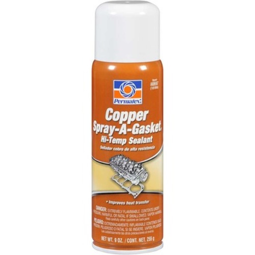 Permatex 80697 Copper SprayAGasket HiTemp Adhesive Sealant, 9 oz