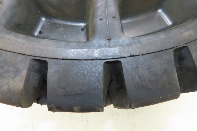 X0958#★AICHI M C430 7.00-12/5.00 中古 2本SET フォークリフト ノーパンク 7.00-12 Solid Forklift Tire with 5.00 Rim for Cpcd50 Forklift