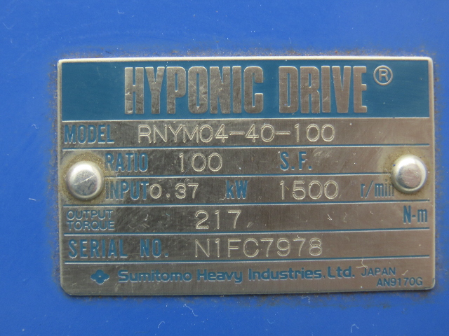 Sumitomo TC-FX SM-Cyclo Gearmotor 100:1 Hyponic Drive 14rpm