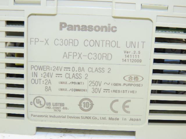 Modulo PLC Panasonic FP-X C30RD 24VDC, Unit&agrave; Di Controllo Programmabile Usata