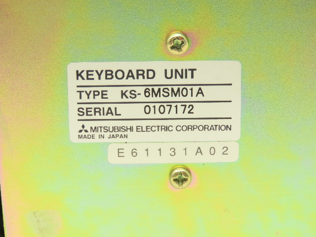 Mitsubishi KS-6MSM01A Keyboard Unit | eBay