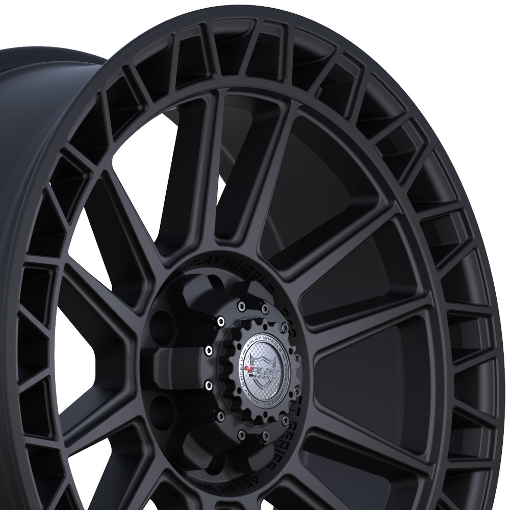 20x9 4PLAY Wheel for GMC Ford Chevy Truck 4PS12 Satin Black Rim | RPI ...