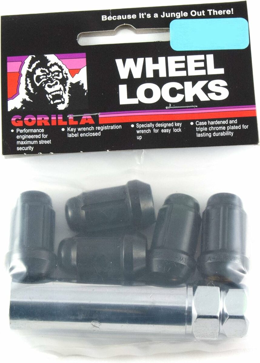 Gorilla 21631BCB5 Black 12mm x 1.5 Thread Chrome Small Diam