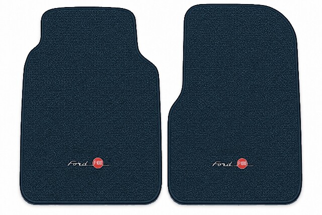 1973 Ford F-100 Loop Floor Mats Embroidered Logos 2pc