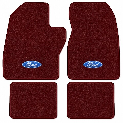 1988-1997 Ford F-350 Crew Cab Cutpile Floor Mats Embroidered Logos 4pc