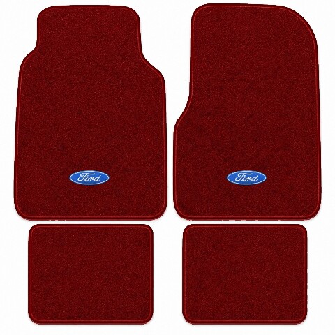 1975-1979 Ford F-250 Crew Cab Cutpile Floor Mats Embroidered Logos 4pc