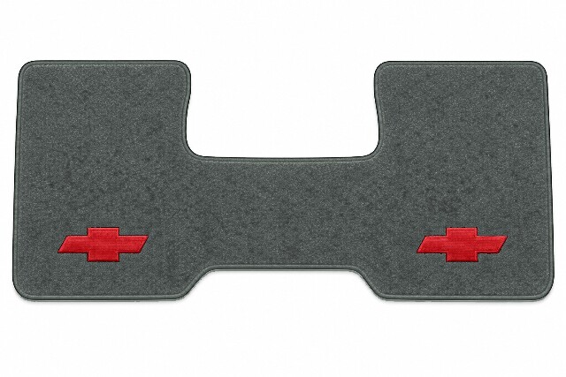 1987-88 Chevy R30 2WD Auto/3sp Low Tnl Floor Mat Embroidered Logos Front 1pc