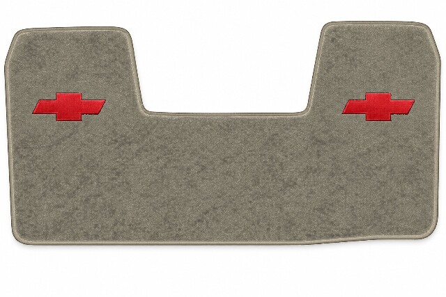 1988-1999 Chevy K1500 Col Shift Cutpile Floor Mat Embroidered Logos Front 1pc