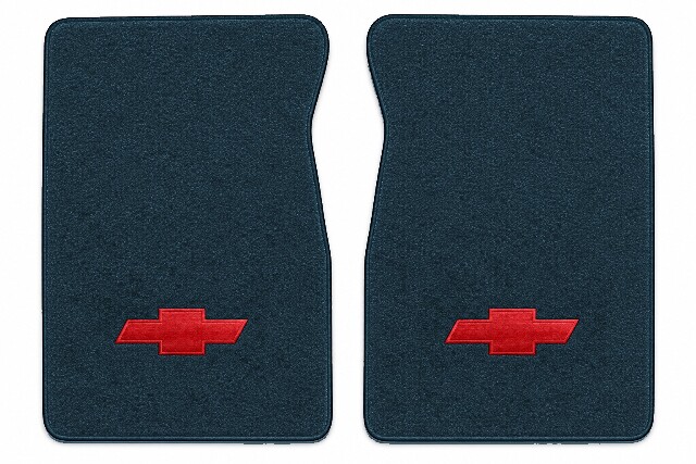 1989 Chevy R3500 Reg Cab Cutpile Floor Mats Embroidered Logos 2pc