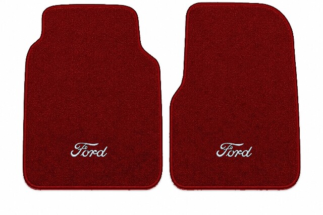 1975-1986 Ford F-150 Cutpile Floor Mats Embroidered Logos 2pc