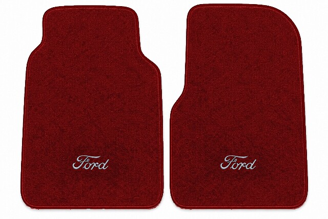 1987 Ford F-150 Reg Cab Cutpile Floor Mats Embroidered Logos 2pc
