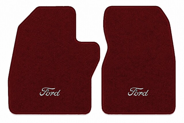 1988-1996 Ford F-150 Reg Cab Cutpile Floor Mats Embroidered Logos 2pc