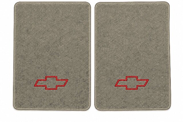 1988-1999 Chevy C1500 Reg Cab Cutpile Floor Mats Embroidered Logos 2pc