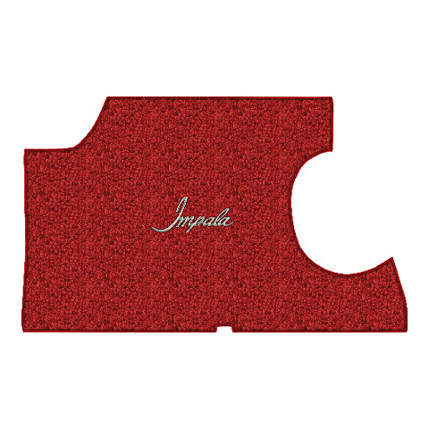 1965-1967 Chevy Impala Loop Trunk Mat 2DR Convertible in Carpet with Pad 1pc