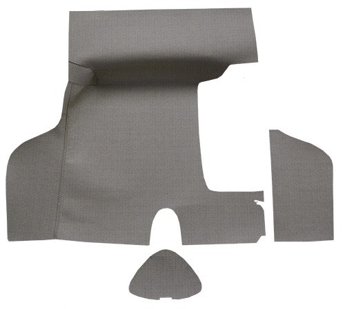 1955-1956 Mercury Monterey Burtex Trunk Mat 2DR Convertible Without Boards 3pc