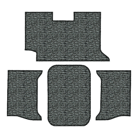 1962-1964 Chevy Impala 2DR Convertible Vinyl Trunk Mat 4pc