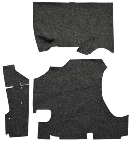 1958 Pontiac Star Chief Felt Trunk Mat 3pc