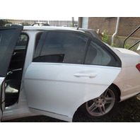 2008-2014 Mercedes Benz C300 Door Rear Driver WHITE