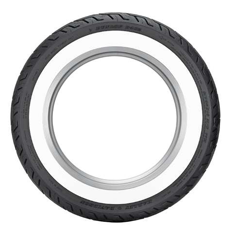 Dunlop D402 Harley Davidson MU85B-16 77H Wide Whitewall Rear