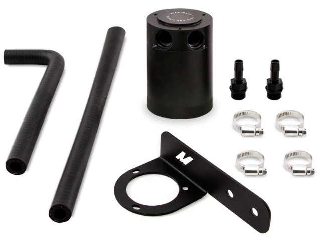 Mishimoto Baffled Oil Catch Can PCV Side Black 2015-2019 Honda Civic 1.5L Turbo