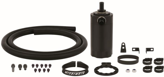 Mishimoto Universal Baffled Oil Catch Can BLACK MMBCC-UNI-BK