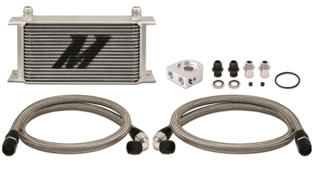 Mishimoto Universal 19 Row Oil Cooler Kit MMOC-UL Silver