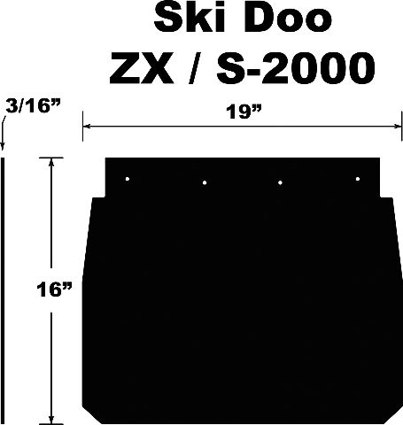 ＊＊＊ Amazon.com: Snow Flap Compatible with Ski-Doo ZX, S-2000
