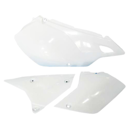 ①平　904545サイドアクリル Acerbis 2043350002 Side Panels, White fits KLX400 03-05, DRZ400 00