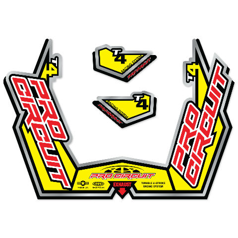 ちゃー　No.15 No.T4 Pro Circuit DC09T4GP T-4 Exhaust Decal Kit | eBay