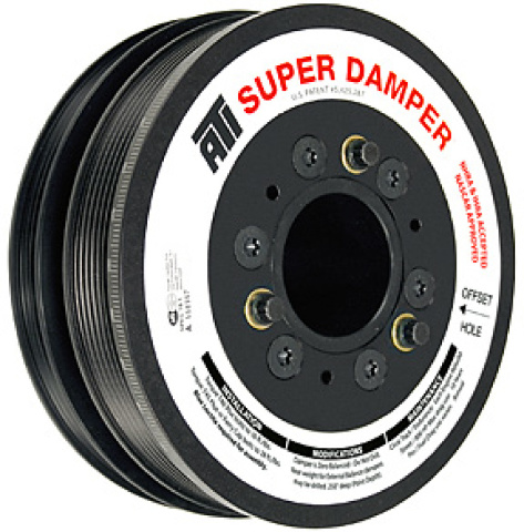 ATI Damper Fit|6.78in|Alum|6 Grv|10 Percent UD|LS1/LS2|F & V Body|No A/C|3 Ring
