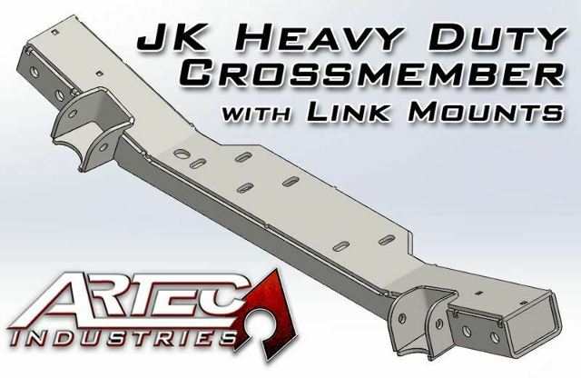 Artec JK HD CrossmemberW/Link Mounts For 12-17 Wrangler JK