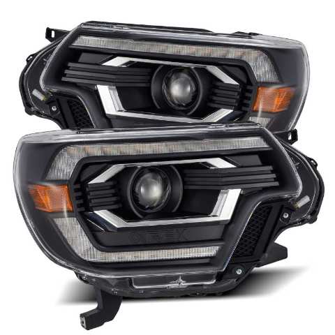 AlphaRex Fit 12-15 Tacoma PRO-Series Projector Headlights Plank Style Black