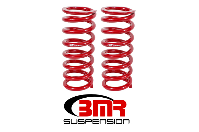 BMR Fit 79-04 Fox Mustang Front Lowering Springs - Red