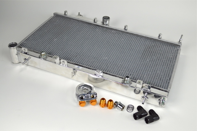 CSF Fit 08-15 Subaru WRX/STI 2-Row Radiator w/Built-In Oil Cooler
