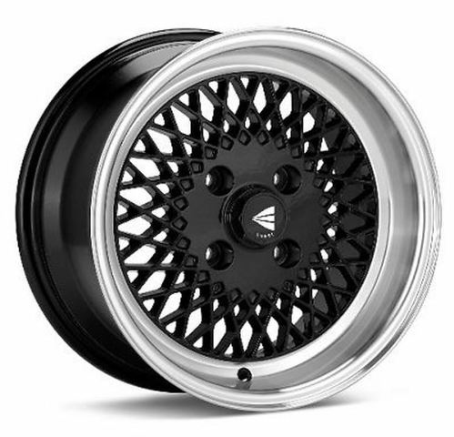 Enkei92 Classic Line 15x7 38mm Offset 4x100 Bolt Pattern Black Wheel