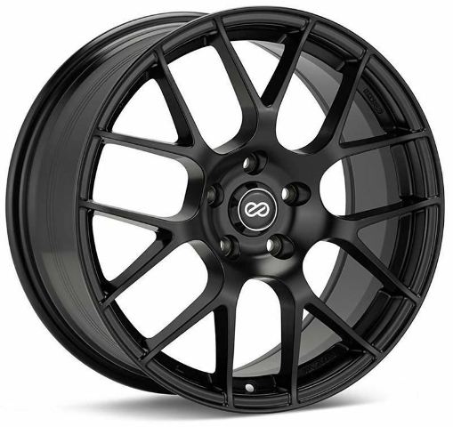 Enkei Raijin 18x8 40mm Inset 5x114.3 Bolt Pattern 72.6 Bore Matte Black Wheel