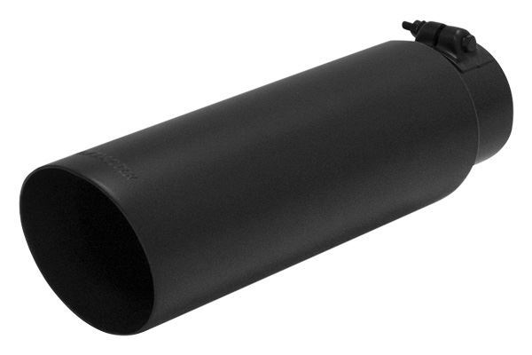 Flowmaster Exhaust Tip - 3.00 in. Black Angle Cut - Clamp On