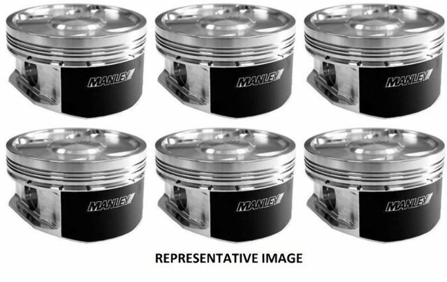 Manley 87mm +1.0mm Bore 9:1 Dish Pistons w/Ring For Toyota Supra Turbo (2JZGTE)