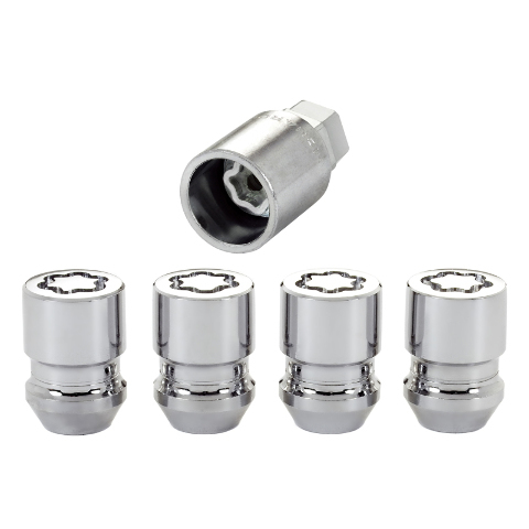 McGard Wheel Lock Nut Set - 4pk.  M12X1.5 / 19mm & 21mm Dual Hex / 1.28in. L