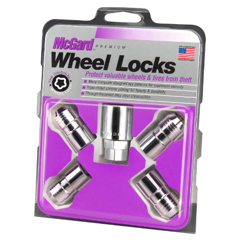 McGard Wheel Lock Nut Set - 4pk.  M14X1.5 / 21mm & 22mm Dual Hex / 1.639in. L