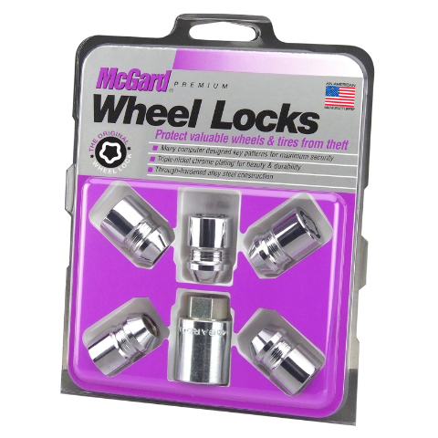 McGard Wheel Lock Nut Set - 5pk.  M12X1.5 / 13/16 Hex / 1.28in. Length