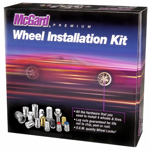 McGard 5 Lug Hex Install Kit w/Locks  M14X1.5 / 22mm Hex / 1.635in. Length