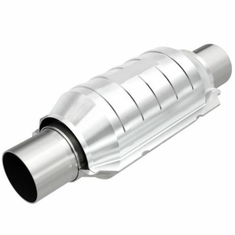 MAGNAFLOW UNIVERSAL FIT CATALYTIC CONVERTER 2.5" In/Out, 9" Body; ROUND