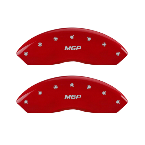 MGP 4 Caliper Covers Engraved Front & Rear MGP Red finish