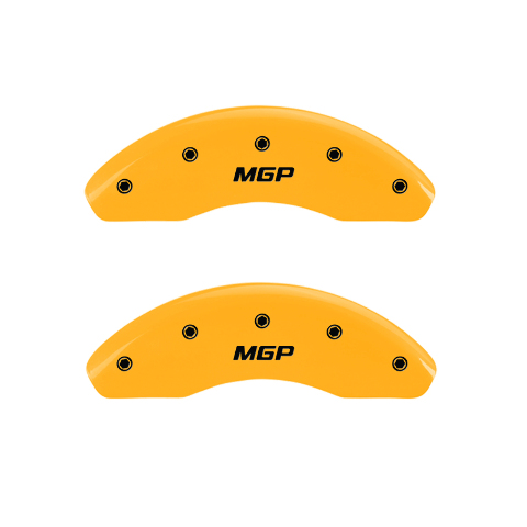 MGP 4 Caliper Covers Engraved Front & Rear MGP Yellow Finish Fit 2009 Scion tC